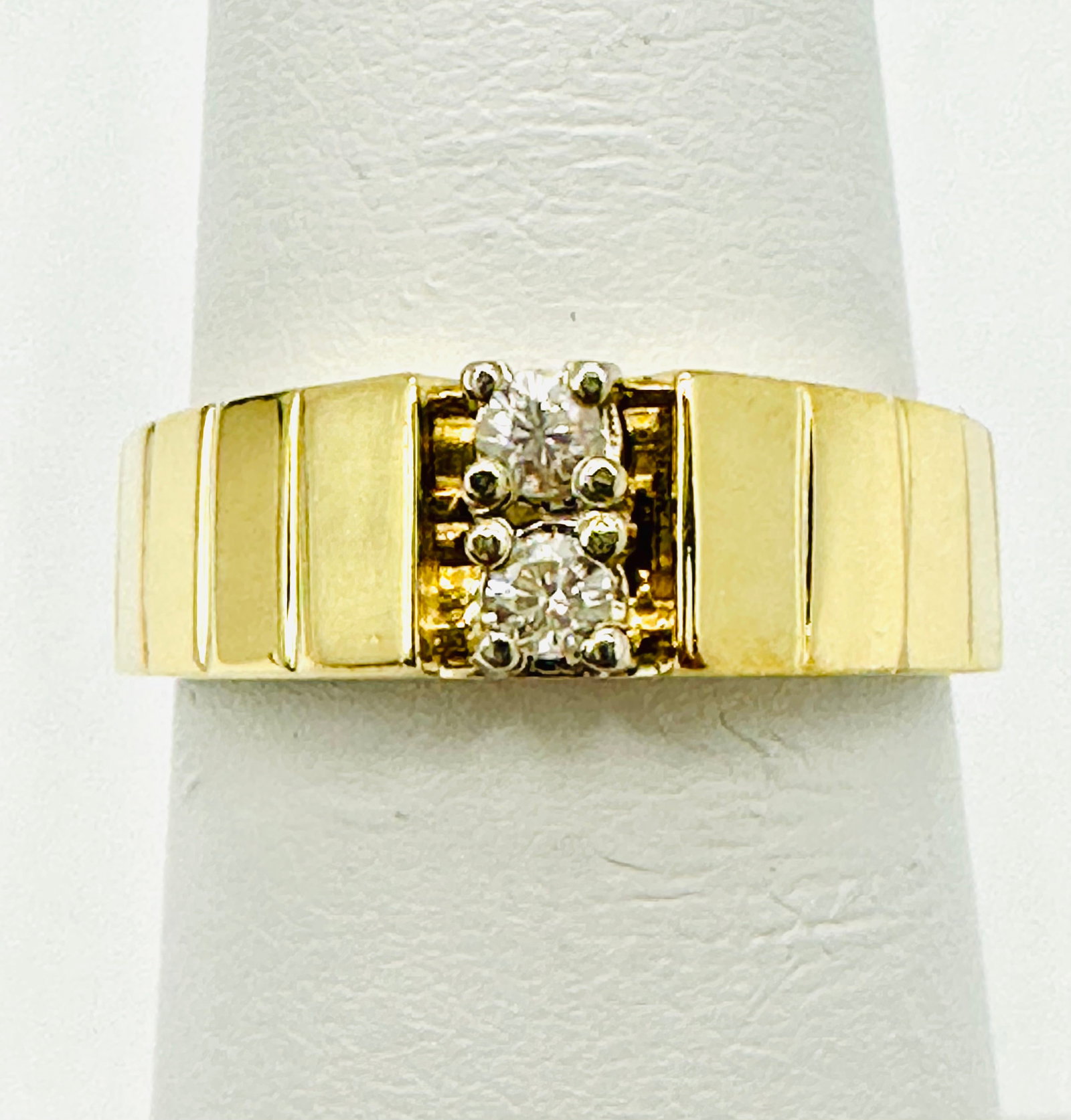 Natural Diamond Ring,14KT Yellow Gold # 2583 (1 of 4)