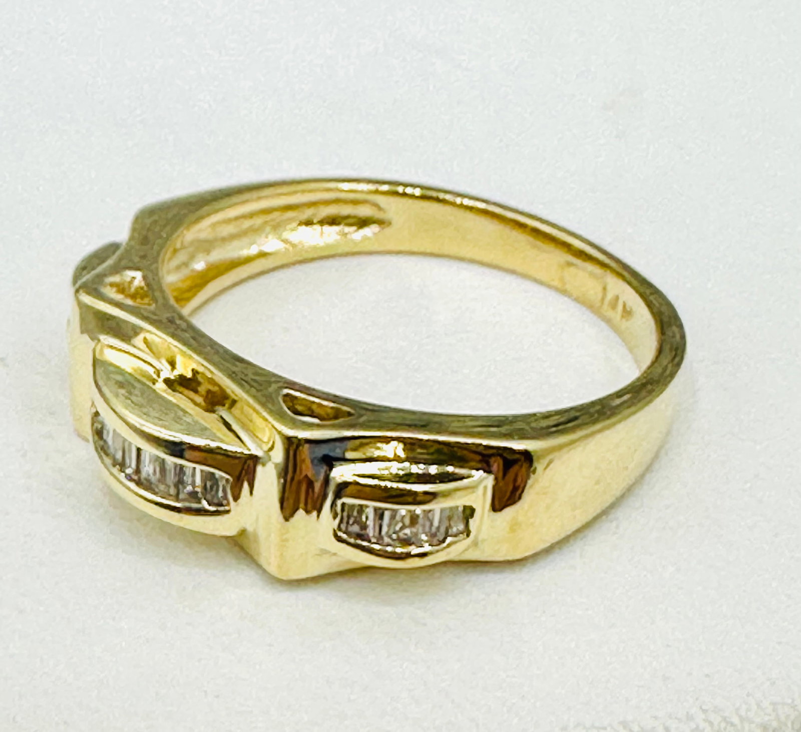 Natural Diamond Ring,14KT Yellow Gold # 2596 (1 of 4)
