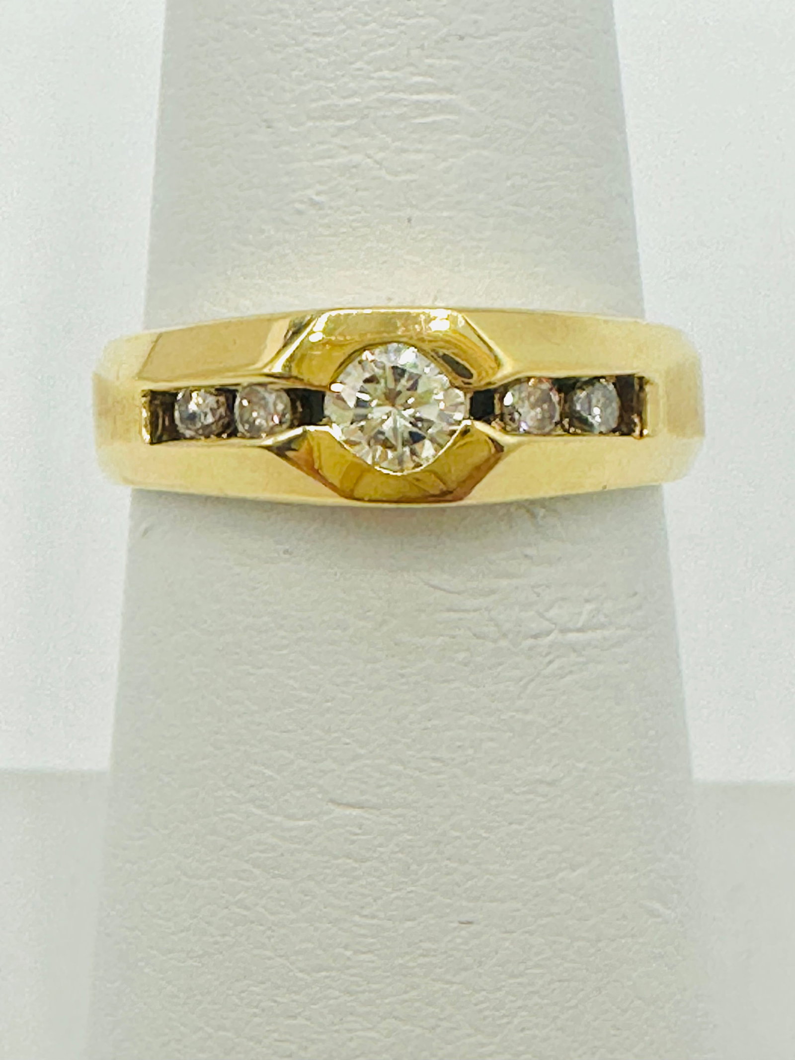 Natural Diamond Ring,14KT Yellow Gold # 2726 (1 of 4)