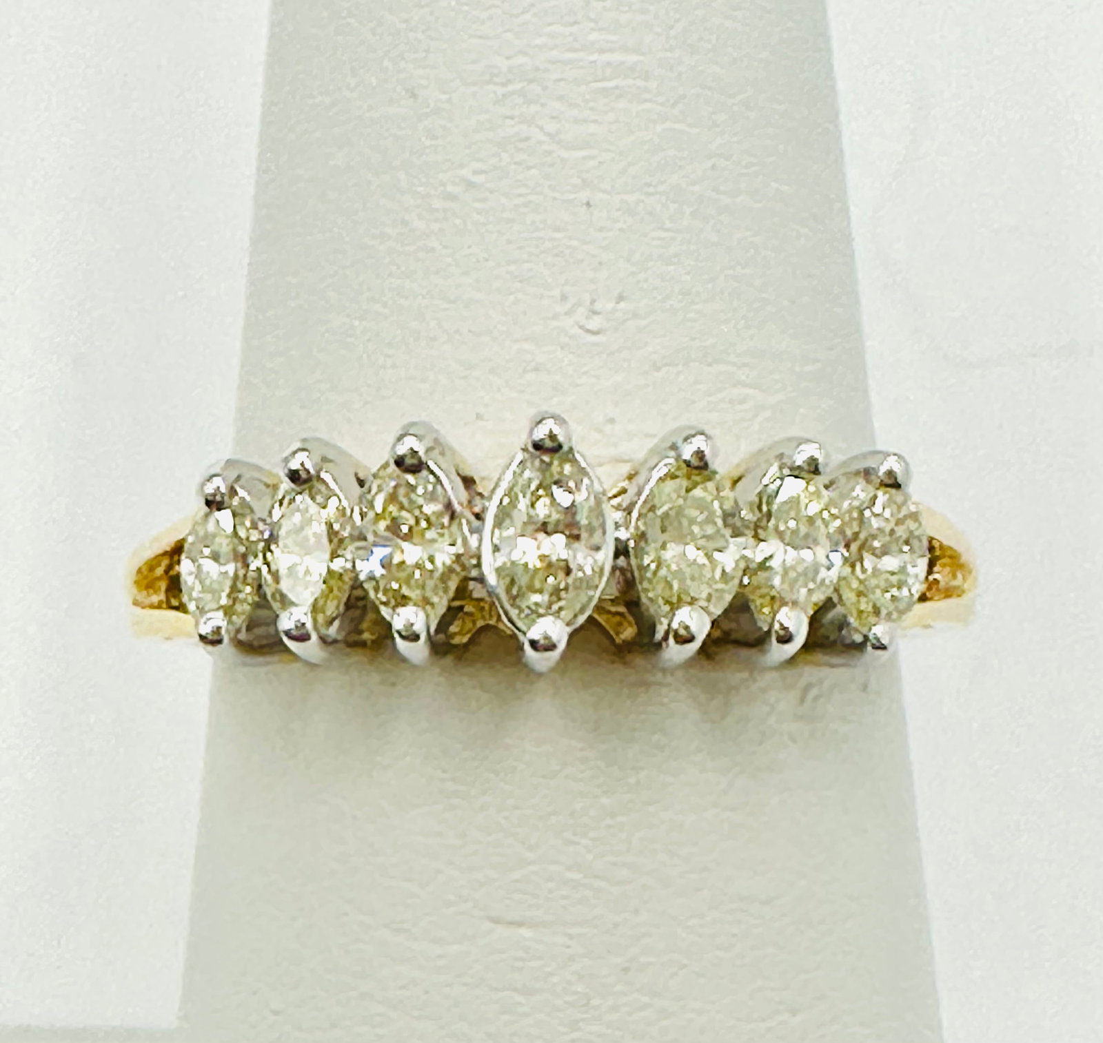 Natural Diamond Ring,14KT Yellow Gold # 2736 (1 of 4)