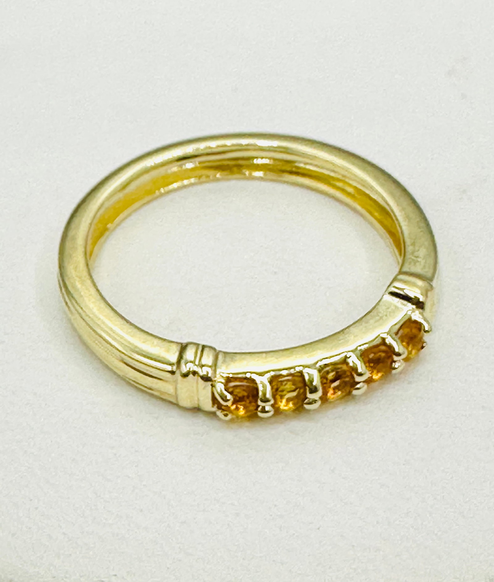 14KT Yellow Gold, Yellow Topaz Ring # 2737 (1 of 4)