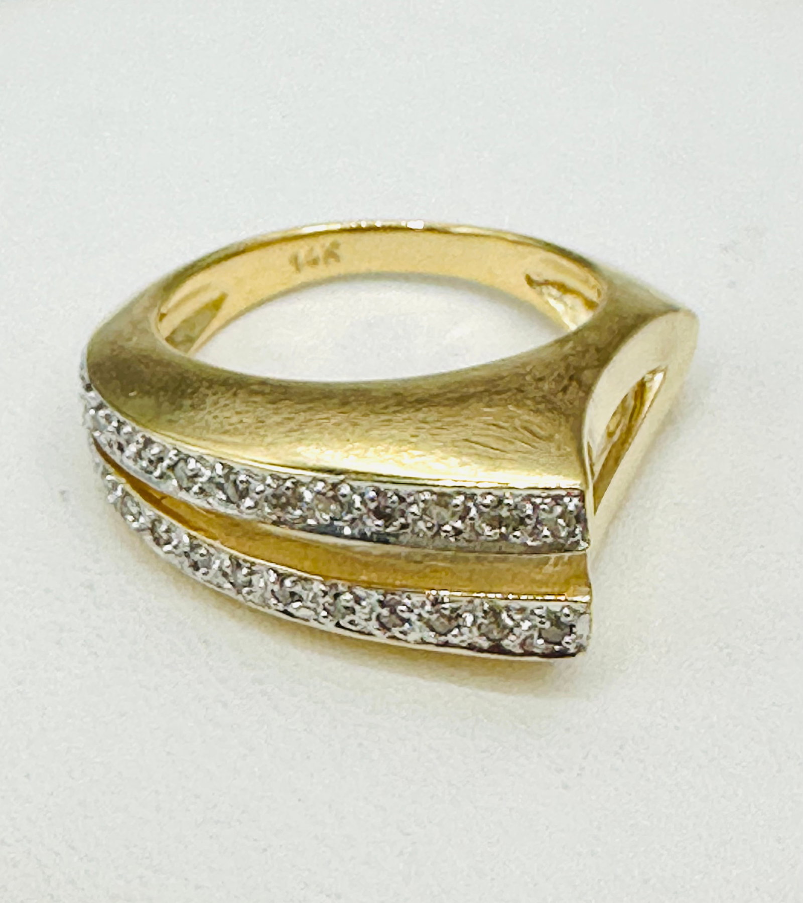 Natural Diamond Ring,14KT Yellow Gold # 2765 (1 of 4)