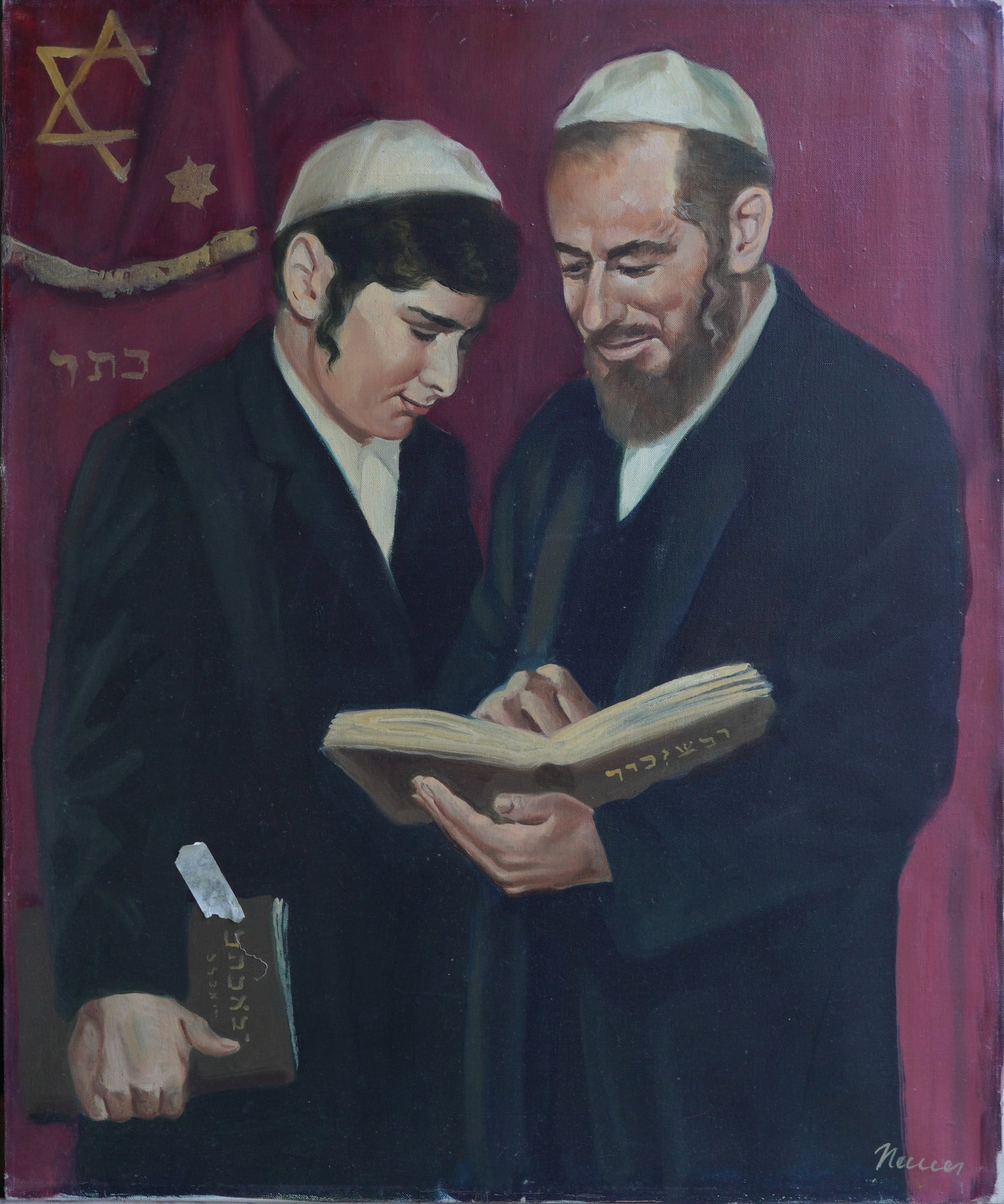 The Sacred Lesson Oil Painting on Canvas (1 of 10)