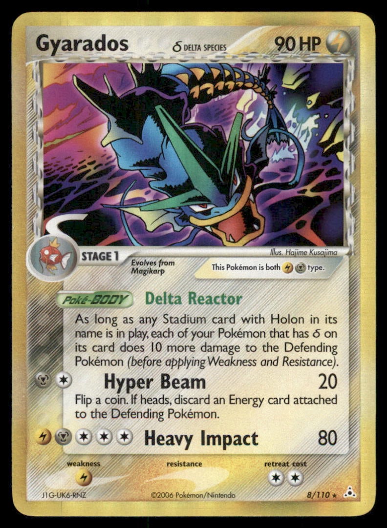 Gyarados (Delta Species) Holon Phantoms #8/110 Holo Pokemon Card (1 of 2)