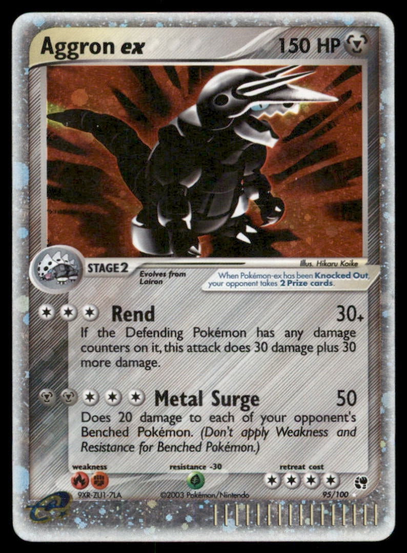 Aggron ex Sandstorm #95/100 Holo Pokemon Card: We offer combined shipping on multiple items. Buyers may also arrange their own shipping. LiveShipping is a separate and independent option for shipping that is NOT a part of the auction house or thei