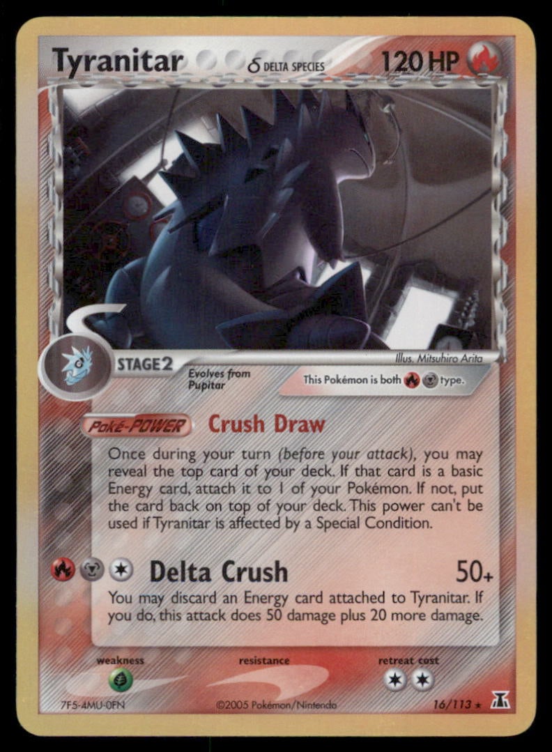 Tyranitar (Delta Species) Delta Species #16/113 Holo Pokemon Card (1 of 2)