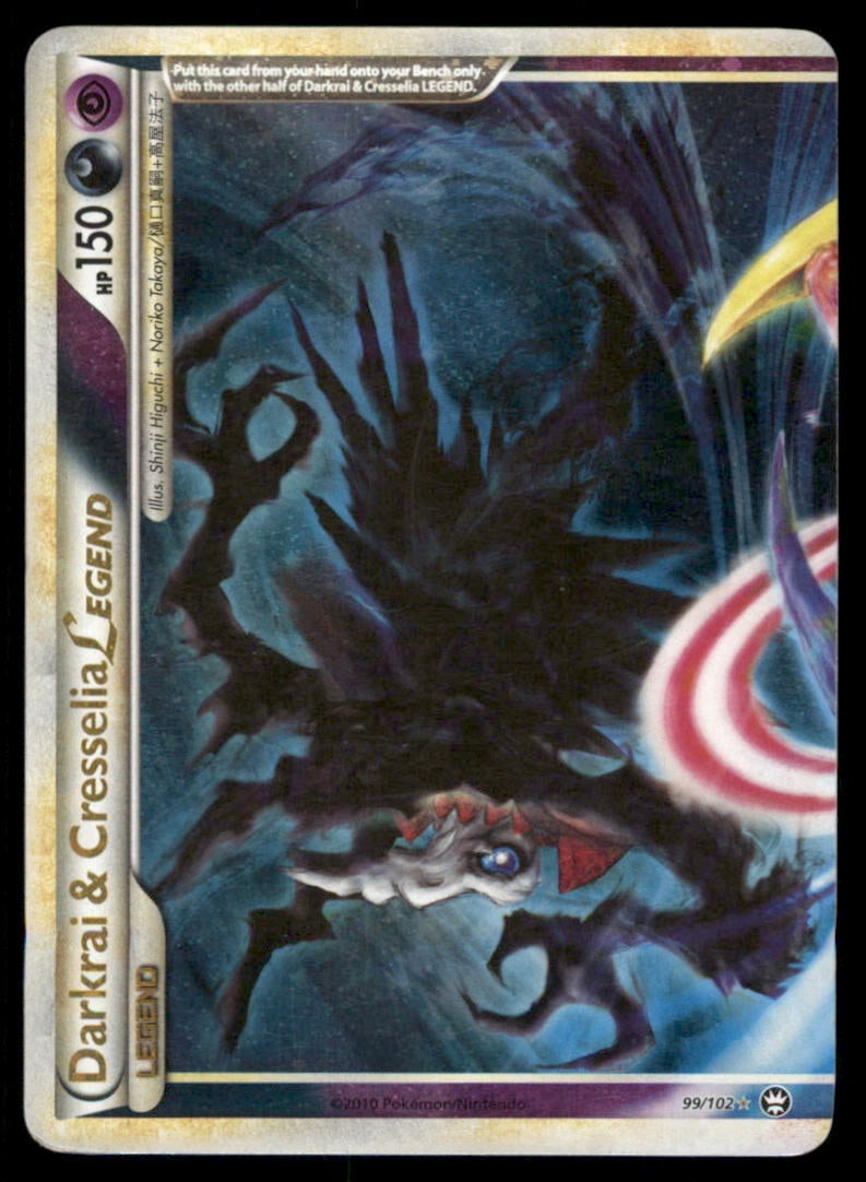 Darkrai & Cresselia Legend (Top) Triumphant #99/102 Holo Pokemon Card (1 of 2)