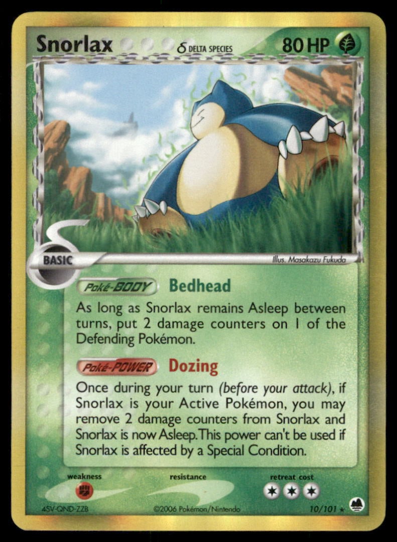 Snorlax (Delta Species) Dragon Frontiers #10/101 Holo Pokemon Card: We offer combined shipping on multiple items. Buyers may also arrange their own shipping. LiveShipping is a separate and independent option for shipping that is NOT a part of the auction house or thei