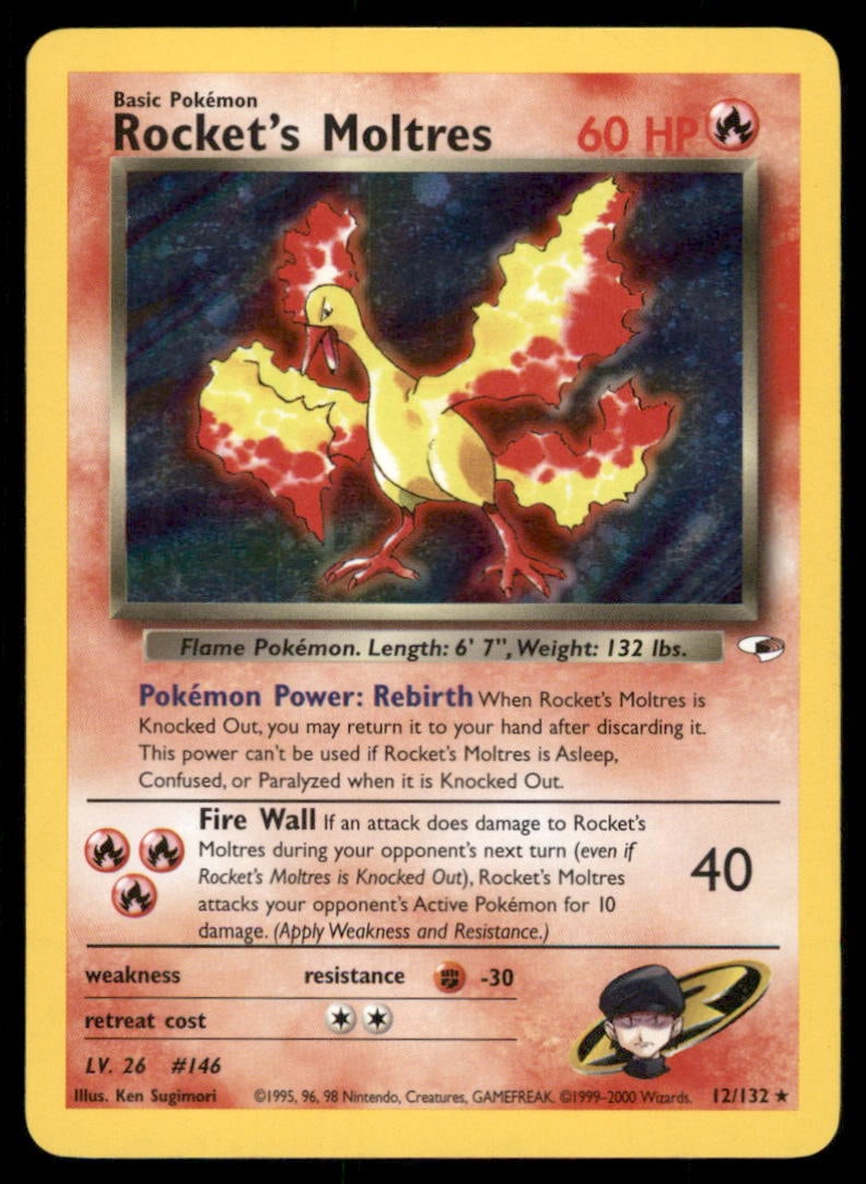 Rocket's Moltres Gym Heroes #012/132 Holo Pokemon Card: We offer combined shipping on multiple items. Buyers may also arrange their own shipping. LiveShipping is a separate and independent option for shipping that is NOT a part of the auction house or thei