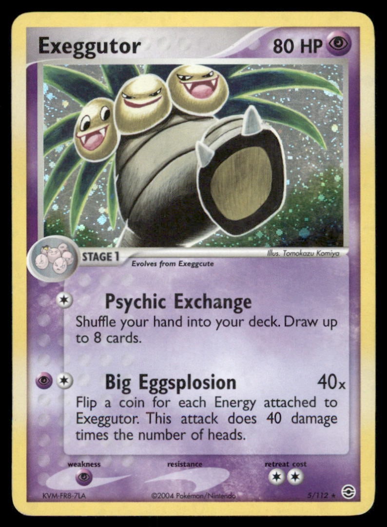 Exeggutor FireRed & LeafGreen #5/112 Holo Pokemon Card: We offer combined shipping on multiple items. Buyers may also arrange their own shipping. LiveShipping is a separate and independent option for shipping that is NOT a part of the auction house or thei