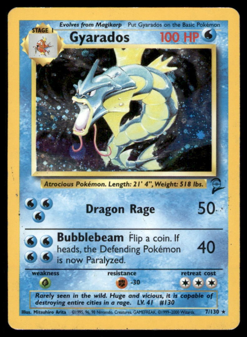 Gyarados Base Set 2 #007/130 Holo Pokemon Card: We offer combined shipping on multiple items. Buyers may also arrange their own shipping. LiveShipping is a separate and independent option for shipping that is NOT a part of the auction house or thei