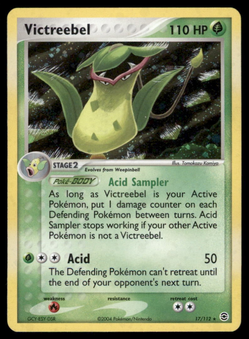 Victreebel FireRed & LeafGreen #17/112 Holo Pokemon Card: We offer combined shipping on multiple items. Buyers may also arrange their own shipping. LiveShipping is a separate and independent option for shipping that is NOT a part of the auction house or thei
