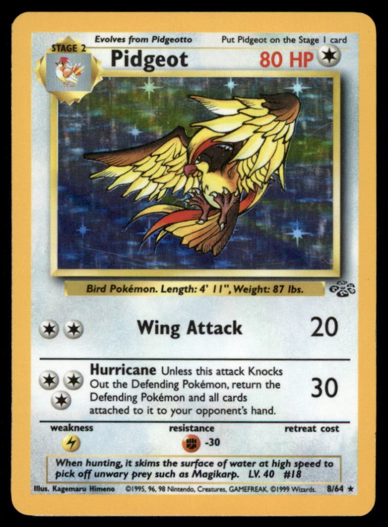 Pidgeot Pokemon Jungle # Holo Pokemon Card: We offer combined shipping on multiple items. Buyers may also arrange their own shipping. LiveShipping is a separate and independent option for shipping that is NOT a part of the auction house or thei