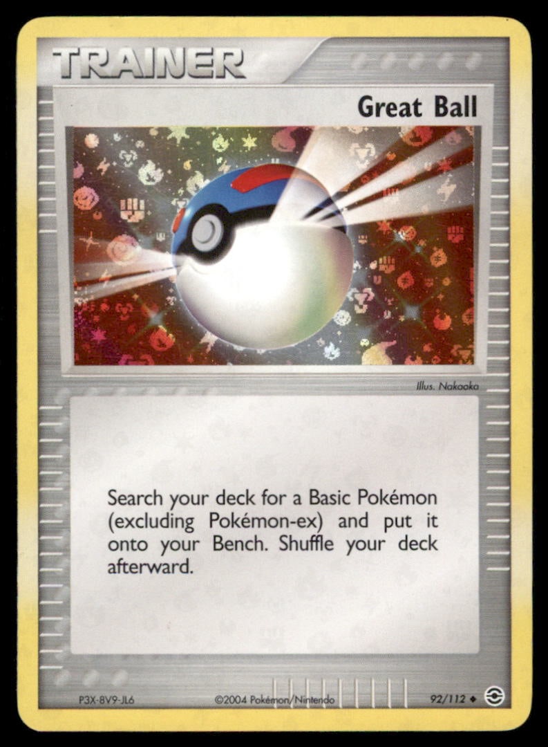 Great Ball FireRed & LeafGreen #92/112 Holo Pokemon Card: We offer combined shipping on multiple items. Buyers may also arrange their own shipping. LiveShipping is a separate and independent option for shipping that is NOT a part of the auction house or thei