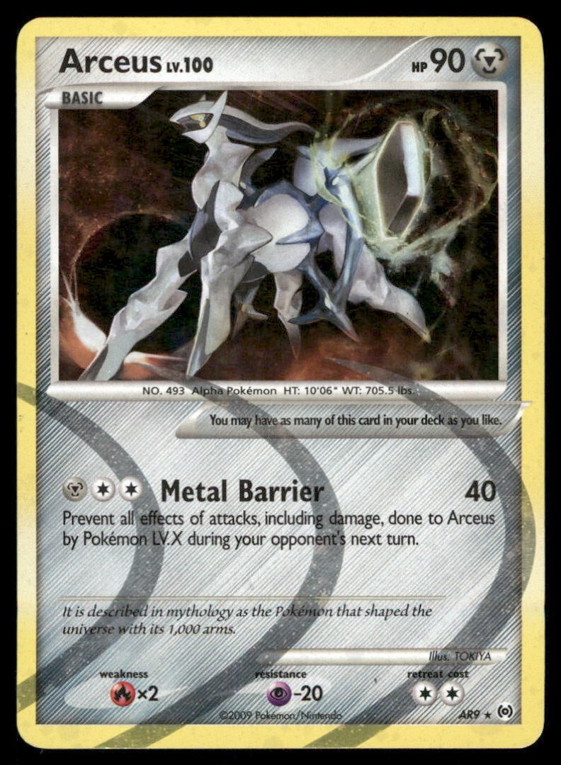 Arceus (AR9) Arceus #AR9 Holo Pokemon Card: We offer combined shipping on multiple items. Buyers may also arrange their own shipping. LiveShipping is a separate and independent option for shipping that is NOT a part of the auction house or thei