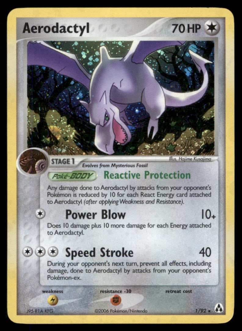 Aerodactyl 1/92 Holo Legend Maker Pokemon Card Holo (1 of 2)