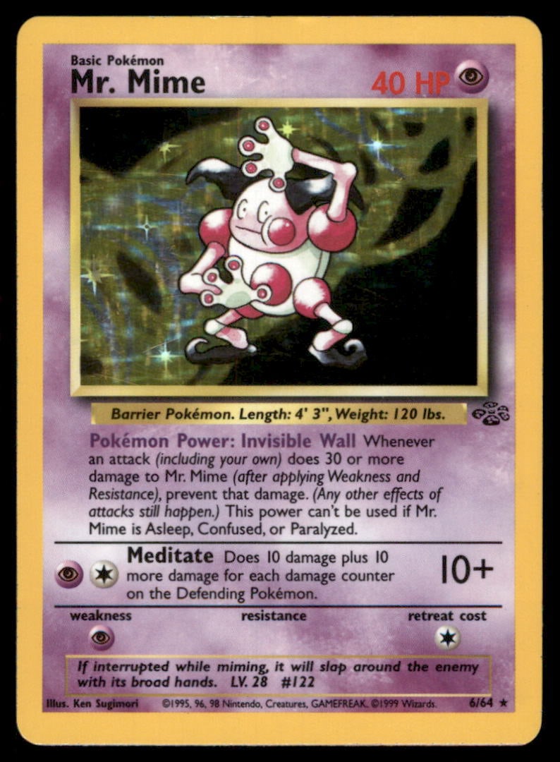 Mr. Mime 22/64 Jungle Pokemon Card: We offer combined shipping on multiple items. Buyers may also arrange their own shipping. LiveShipping is a separate and independent option for shipping that is NOT a part of the auction house or thei