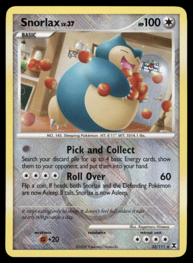 Snorlax (League Promo) 33/111 Holo League & Championship Cards Pokemon Card: We offer combined shipping on multiple items. Buyers may also arrange their own shipping. LiveShipping is a separate and independent option for shipping that is NOT a part of the auction house or thei