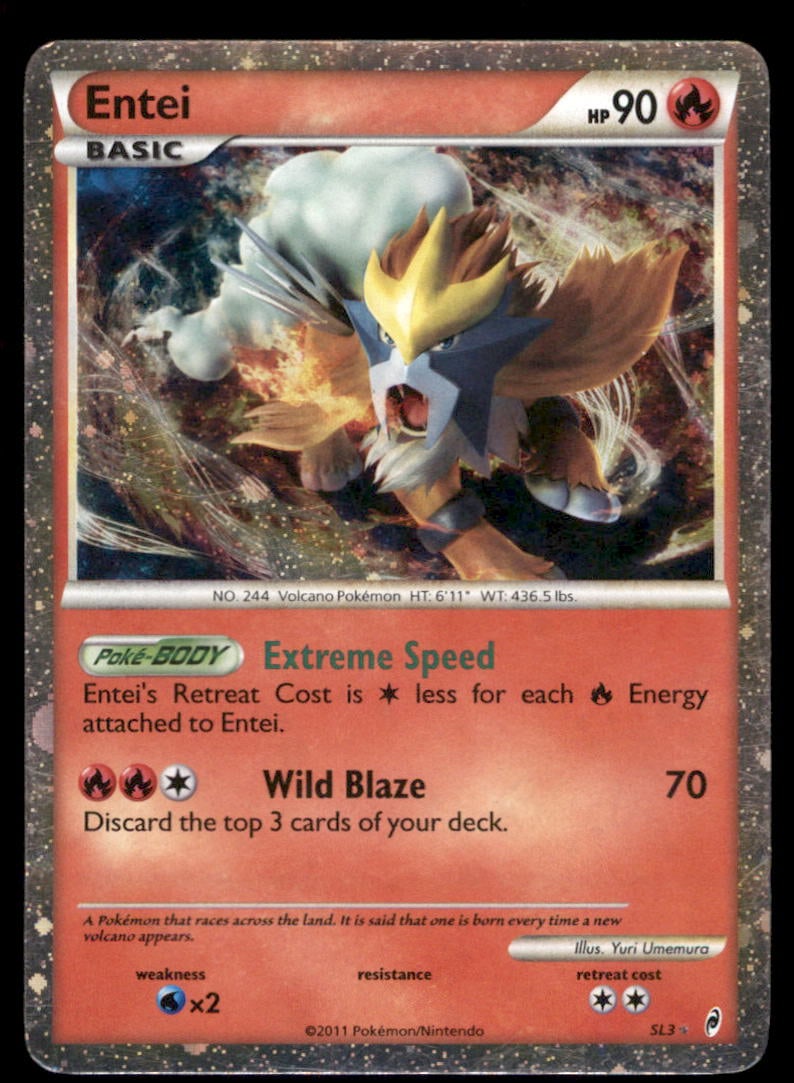 Entei SL3/95 Holo Call of Legends Pokemon Card Holo (1 of 2)
