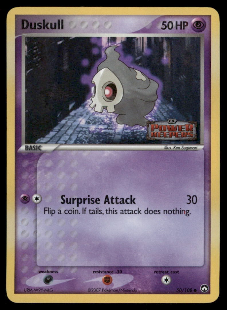 Duskull 50/108 Power Keepers Pokemon Card Reverse Holo: We offer combined shipping on multiple items. Buyers may also arrange their own shipping. LiveShipping is a separate and independent option for shipping that is NOT a part of the auction house or thei