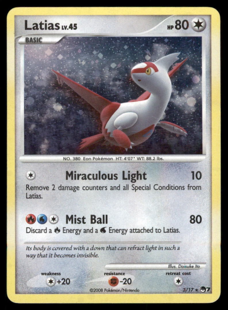 Latias 3/17 POP Series 7 Pokemon Card Holo: We offer combined shipping on multiple items. Buyers may also arrange their own shipping. LiveShipping is a separate and independent option for shipping that is NOT a part of the auction house or thei