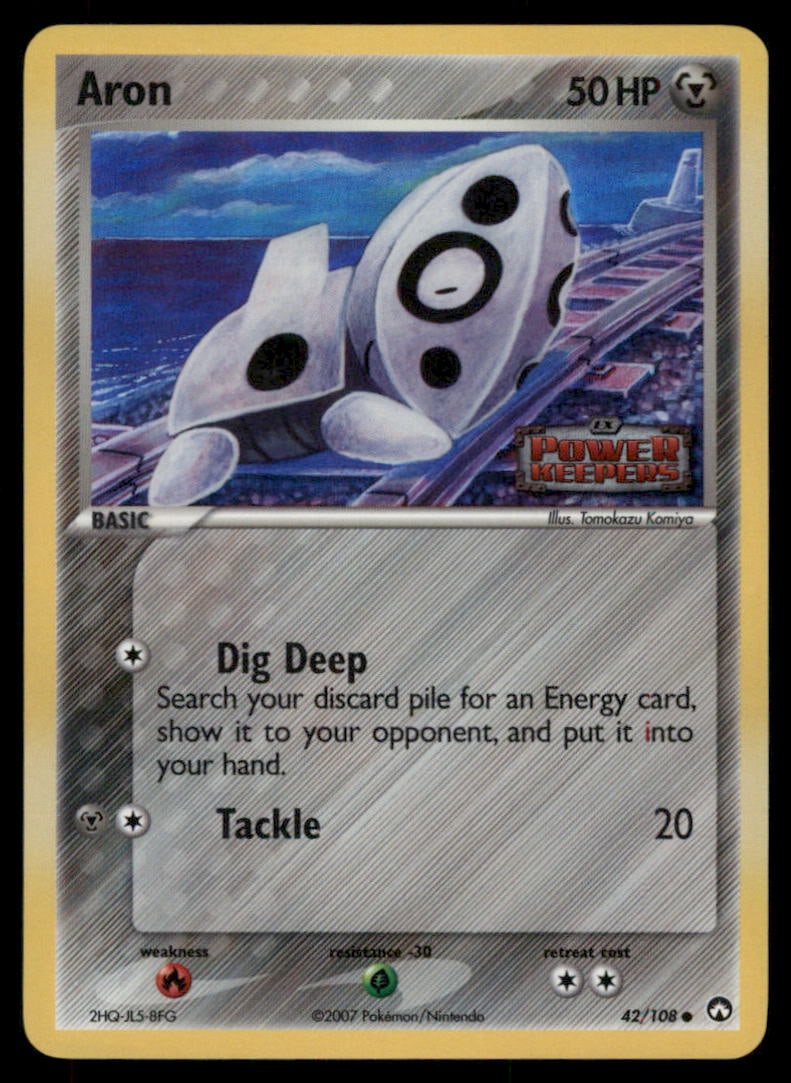 Aron 42/108 Power Keepers Pokemon Card Reverse Holo: We offer combined shipping on multiple items. Buyers may also arrange their own shipping. LiveShipping is a separate and independent option for shipping that is NOT a part of the auction house or thei