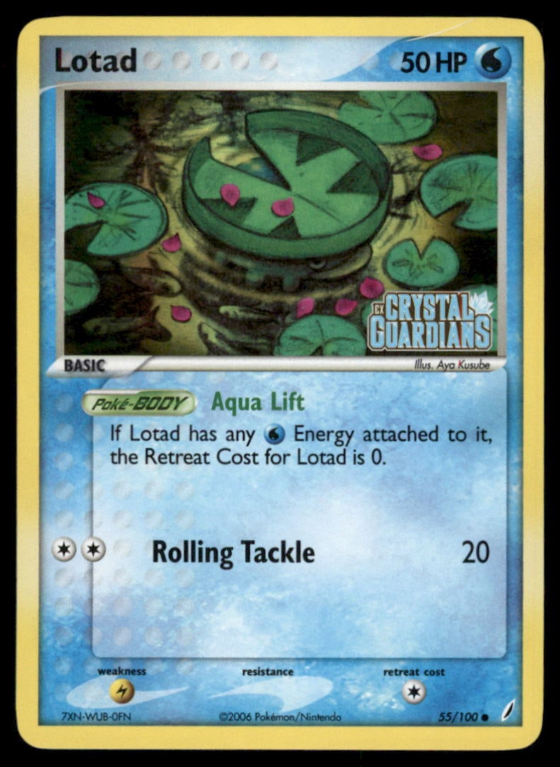Lotad Stamped 55/100 Crystal Guardians Pokemon Card Reverse Holo: We offer combined shipping on multiple items. Buyers may also arrange their own shipping. LiveShipping is a separate and independent option for shipping that is NOT a part of the auction house or thei