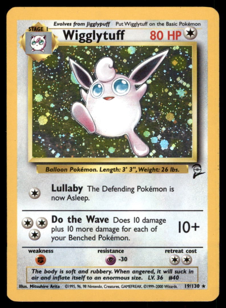 Wigglytuff 19/130 Holo Base Set 2 Pokemon Card: We offer combined shipping on multiple items. Buyers may also arrange their own shipping. LiveShipping is a separate and independent option for shipping that is NOT a part of the auction house or thei