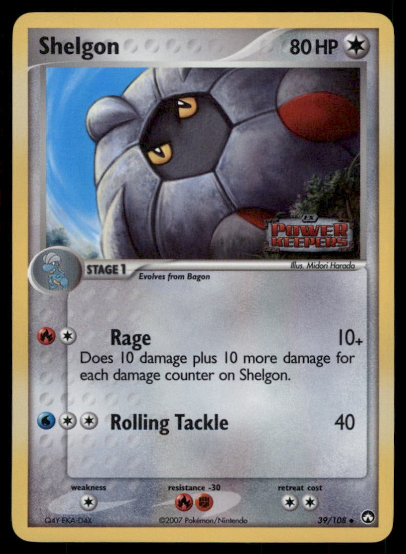 Shelgon Stamped 39/108 Power Keepers Pokemon Card Reverse Holo: We offer combined shipping on multiple items. Buyers may also arrange their own shipping. LiveShipping is a separate and independent option for shipping that is NOT a part of the auction house or thei