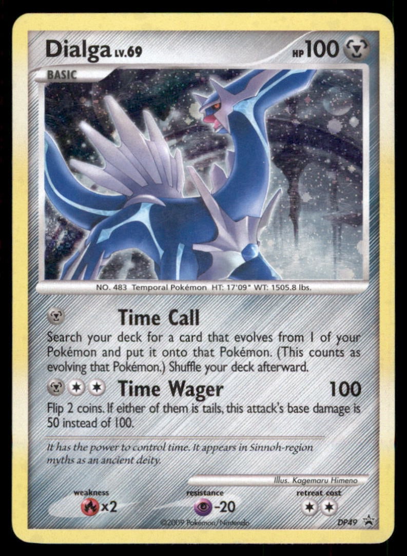 Dialga DP49 Holo Diamond and Pearl Promos Pokemon Card: We offer combined shipping on multiple items. Buyers may also arrange their own shipping. LiveShipping is a separate and independent option for shipping that is NOT a part of the auction house or thei