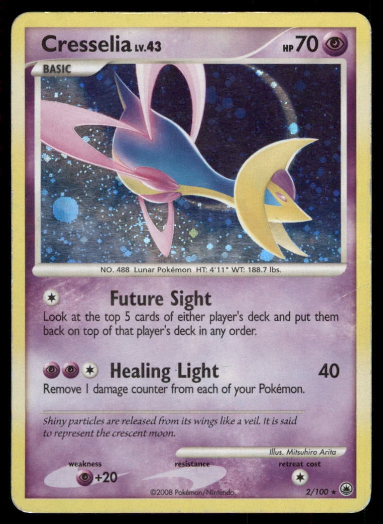 Cresselia 2/100 Holo Majestic Dawn Pokemon Card: We offer combined shipping on multiple items. Buyers may also arrange their own shipping. LiveShipping is a separate and independent option for shipping that is NOT a part of the auction house or thei