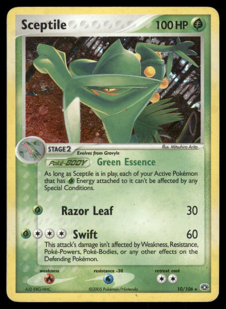 Sceptile 10/106 Holo Emerald Pokemon Card Holo (1 of 2)