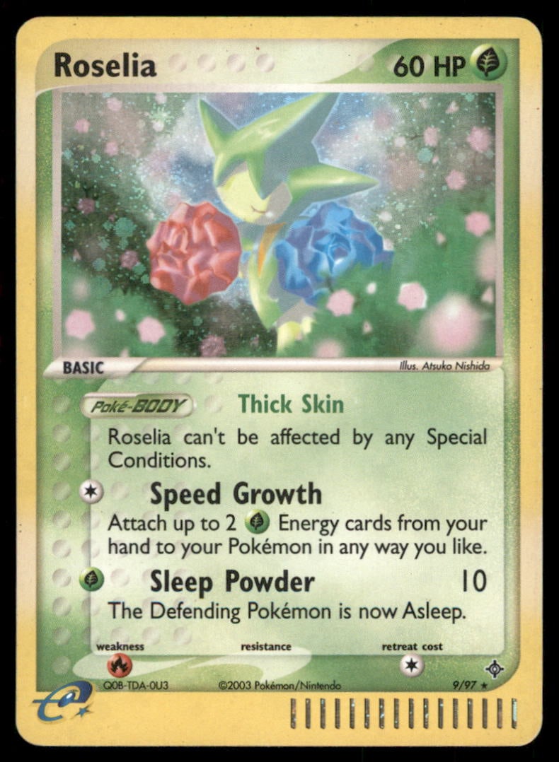 Roselia 9/97 Holo Dragon Pokemon Card Holo: We offer combined shipping on multiple items. Buyers may also arrange their own shipping. LiveShipping is a separate and independent option for shipping that is NOT a part of the auction house or thei