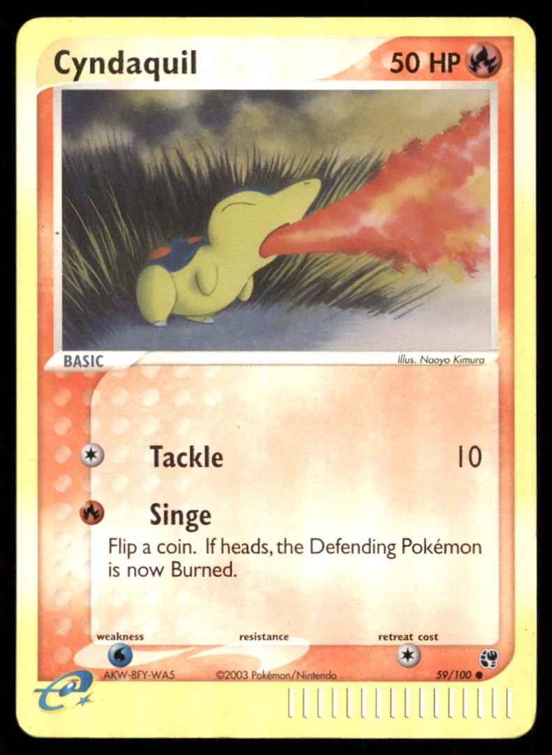 Cyndaquil 59/100 Sandstorm Pokemon Card Reverse Holo: We offer combined shipping on multiple items. Buyers may also arrange their own shipping. LiveShipping is a separate and independent option for shipping that is NOT a part of the auction house or thei