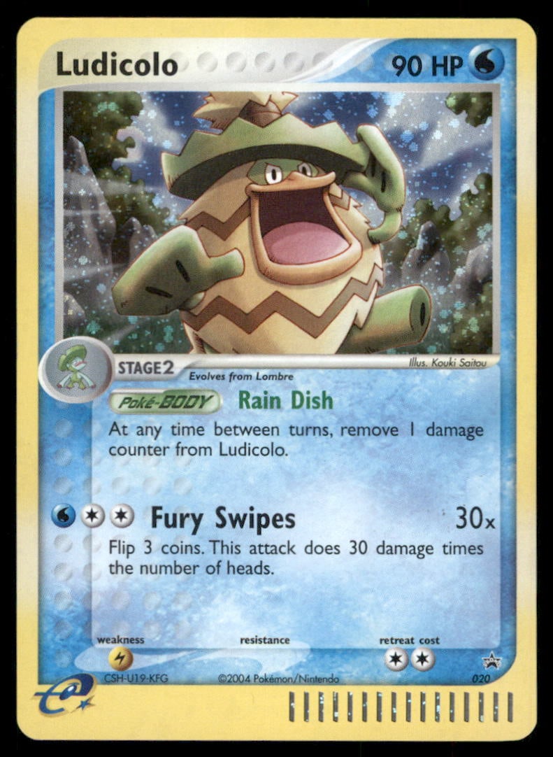 Ludicolo 020 Nintendo Black Star Promos Pokemon Card Holo: We offer combined shipping on multiple items. Buyers may also arrange their own shipping. LiveShipping is a separate and independent option for shipping that is NOT a part of the auction house or thei