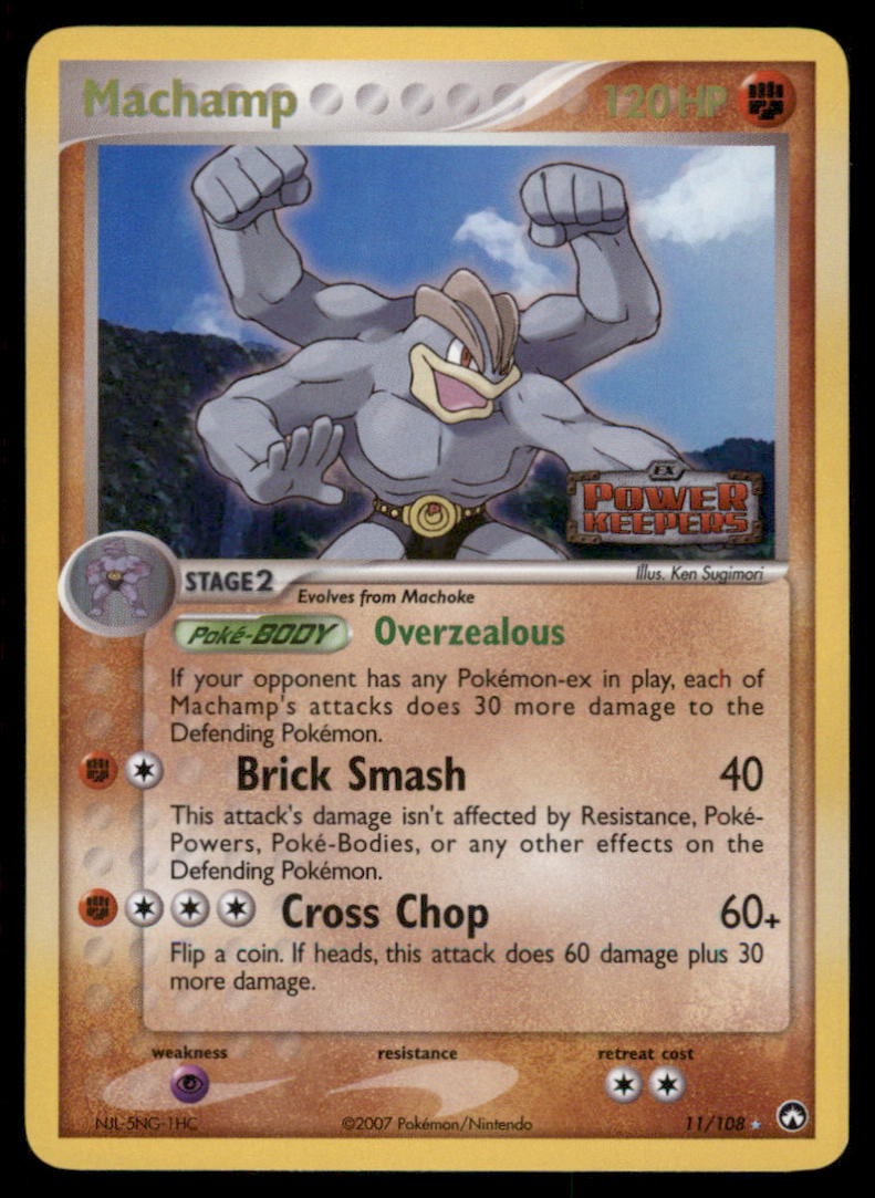 Machamp Stamped 11/108 Holo Power Keepers Pokemon Card Reverse Holo: We offer combined shipping on multiple items. Buyers may also arrange their own shipping. LiveShipping is a separate and independent option for shipping that is NOT a part of the auction house or thei