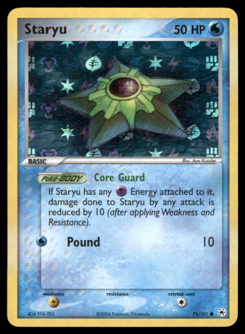 Staryu 75/101 Hidden Legends Pokemon Card Reverse Holo (1 of 2)
