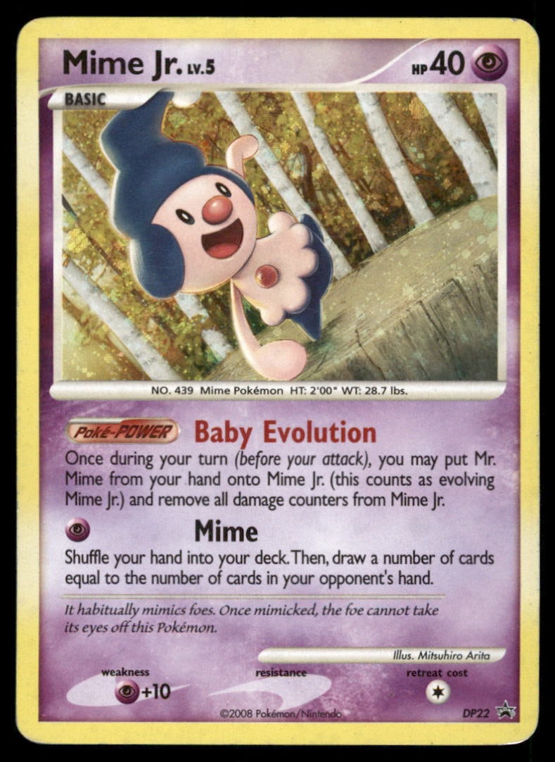 Mime Jr. DP22 Holo Diamond and Pearl Promos Pokemon Card (1 of 2)