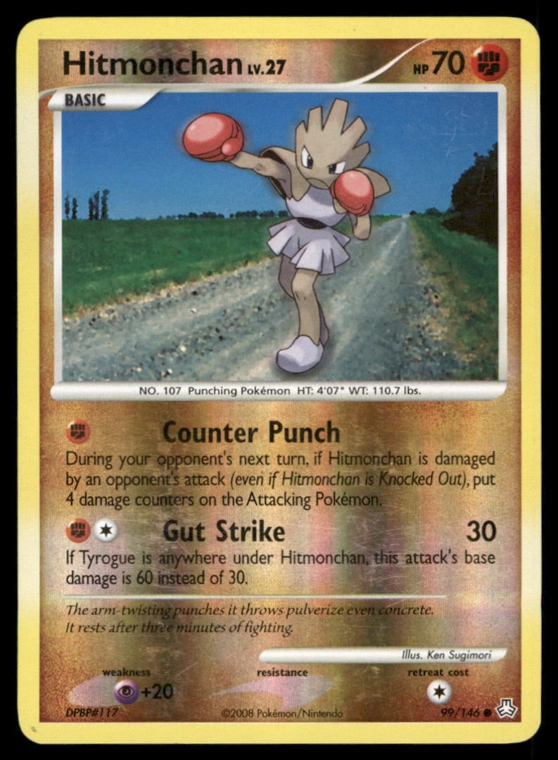 Hitmonchan 99/146 Legends Awakened Pokemon Card Reverse Holo (1 of 2)