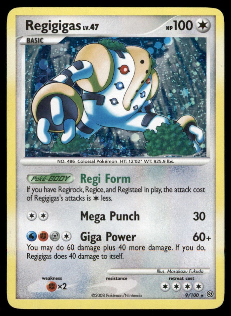 Regigigas 9/100 Holo Stormfront Pokemon Card: We offer combined shipping on multiple items. Buyers may also arrange their own shipping. LiveShipping is a separate and independent option for shipping that is NOT a part of the auction house or thei