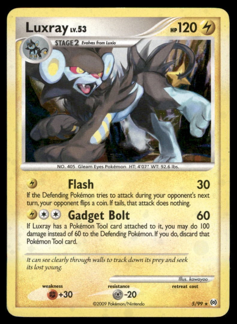Luxray 5/099 Deck Exclusives Pokemon Card: We offer combined shipping on multiple items. Buyers may also arrange their own shipping. LiveShipping is a separate and independent option for shipping that is NOT a part of the auction house or thei