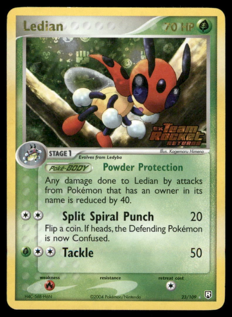 Ledian 23/109 Stamped Team Rocket Returns Pokemon Card Reverse Holo: We offer combined shipping on multiple items. Buyers may also arrange their own shipping. LiveShipping is a separate and independent option for shipping that is NOT a part of the auction house or thei