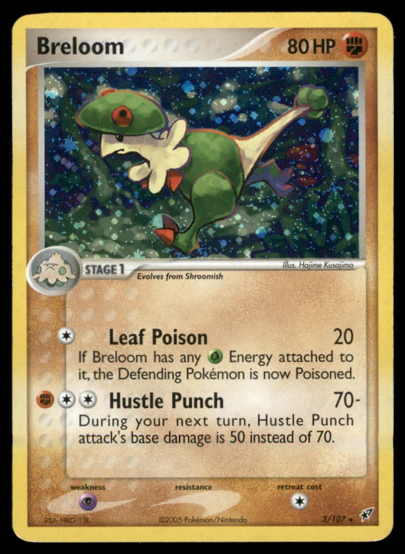 Breloom 3/107 Holo Deoxys Pokemon Card Holo: We offer combined shipping on multiple items. Buyers may also arrange their own shipping. LiveShipping is a separate and independent option for shipping that is NOT a part of the auction house or thei
