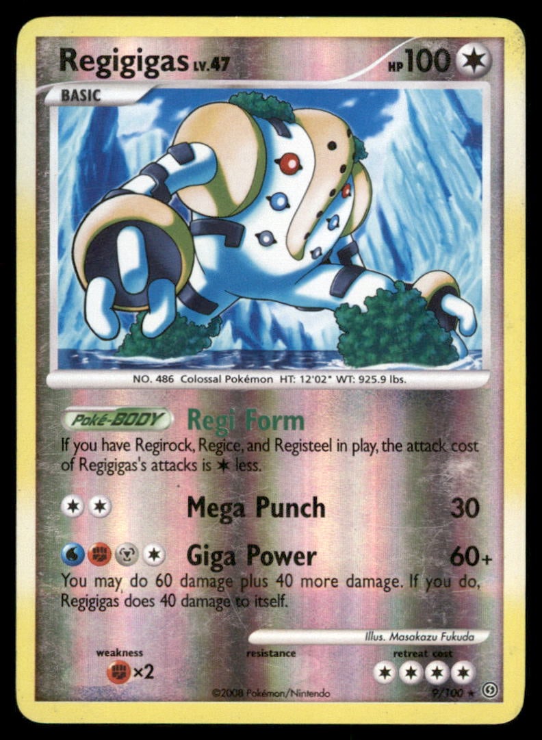 Regigigas 9/100 Holo Stormfront Pokemon Card Reverse Holo: We offer combined shipping on multiple items. Buyers may also arrange their own shipping. LiveShipping is a separate and independent option for shipping that is NOT a part of the auction house or thei