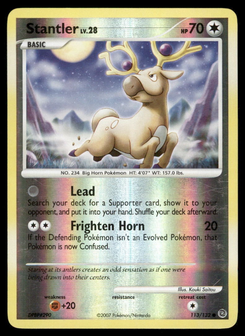 Stantler 113/132 Secret Wonders Pokemon Card Reverse Holo: We offer combined shipping on multiple items. Buyers may also arrange their own shipping. LiveShipping is a separate and independent option for shipping that is NOT a part of the auction house or thei