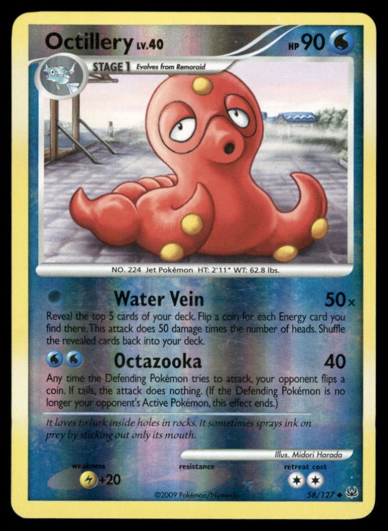 Octillery 58/127 Platinum Pokemon Card Reverse Holo: We offer combined shipping on multiple items. Buyers may also arrange their own shipping. LiveShipping is a separate and independent option for shipping that is NOT a part of the auction house or thei