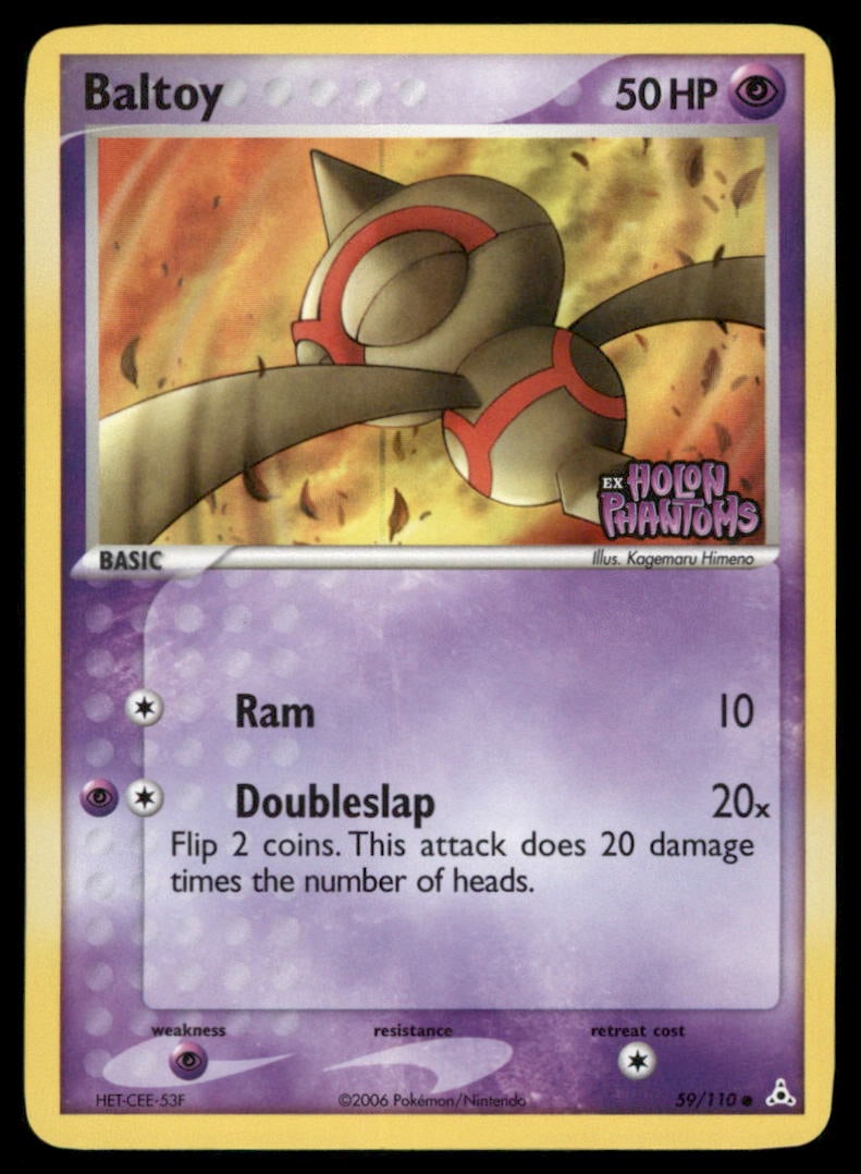 Baltoy Stamped 59/110 Holon Phantoms Pokemon Card Reverse Holo: We offer combined shipping on multiple items. Buyers may also arrange their own shipping. LiveShipping is a separate and independent option for shipping that is NOT a part of the auction house or thei