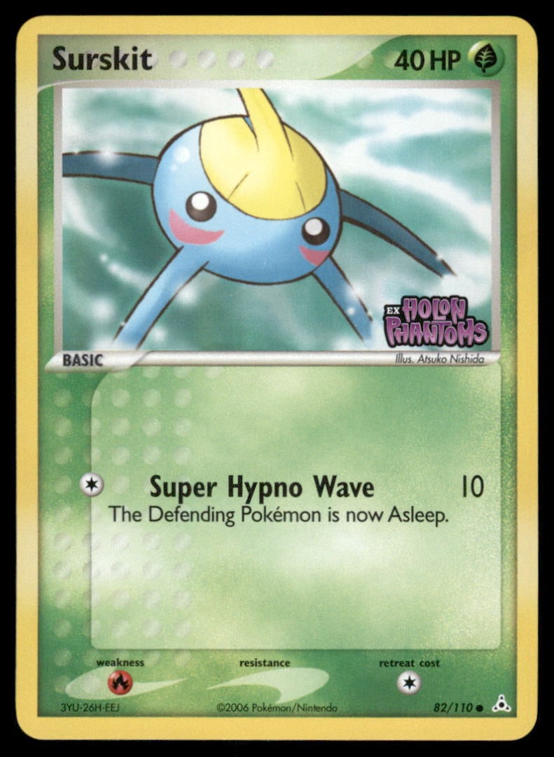 Surskit Stamped 82/110 Holon Phantoms Pokemon Card Reverse Holo: We offer combined shipping on multiple items. Buyers may also arrange their own shipping. LiveShipping is a separate and independent option for shipping that is NOT a part of the auction house or thei