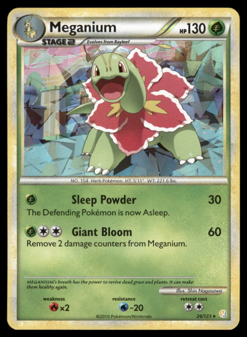 Meganium (Cosmos Holo) 26/123 Holo Deck Exclusives Pokemon Card: We offer combined shipping on multiple items. Buyers may also arrange their own shipping. LiveShipping is a separate and independent option for shipping that is NOT a part of the auction house or thei