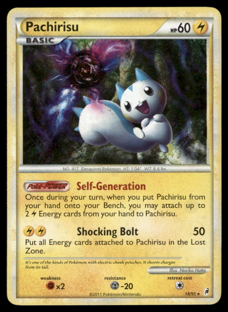 Pachirisu 18/95 Holo Call of Legends Pokemon Card (1 of 2)